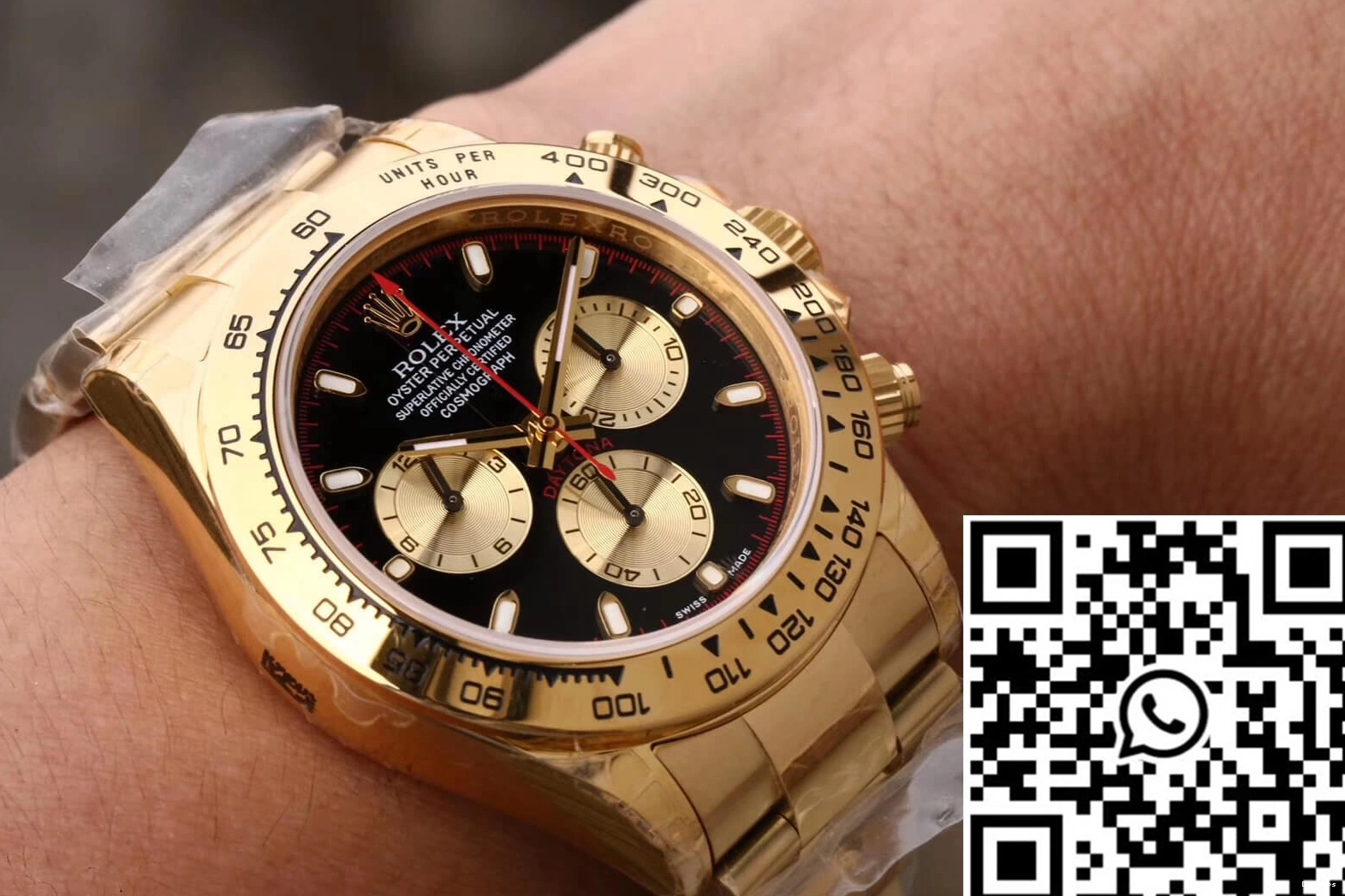 Black Rolex Cosmograph Daytona JH M116508-0009 Dial Factory 0309